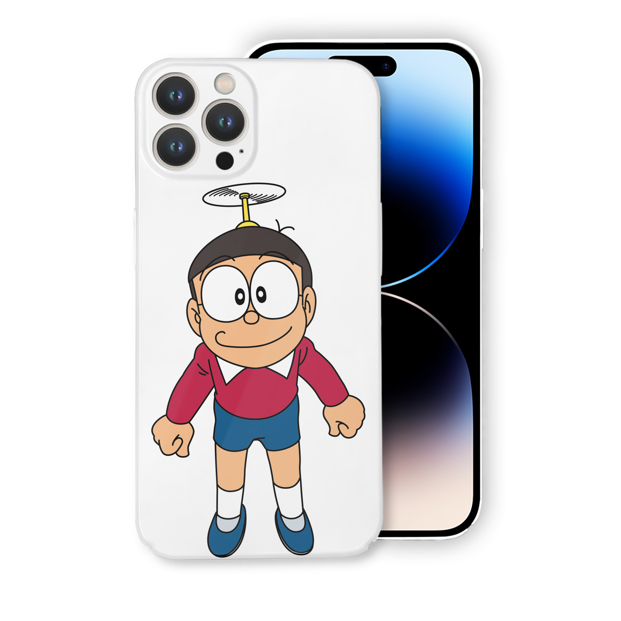（画像用） ドラえもん 野比 のび太 Doraemon Nobita Nobi 【iPhone 14シリーズ対応】ハードケース